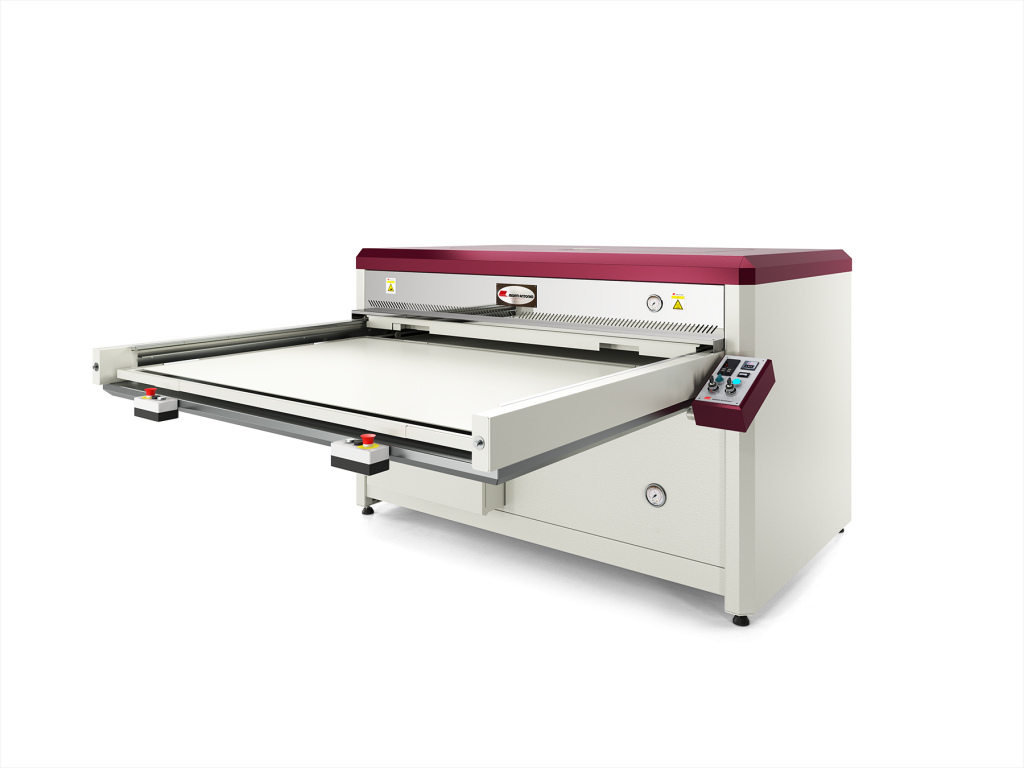 MONTI ANTONIO MOD 9010 DUPLAASZTALOS, VÁKUUMOS SÍK HŐPRÉS 1500X1000